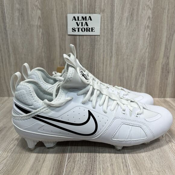 Nike Other - Nike Huarache 9 Varsity Lacrosse LAX Cleats White Black FD0090-101 Mens Size 9.5